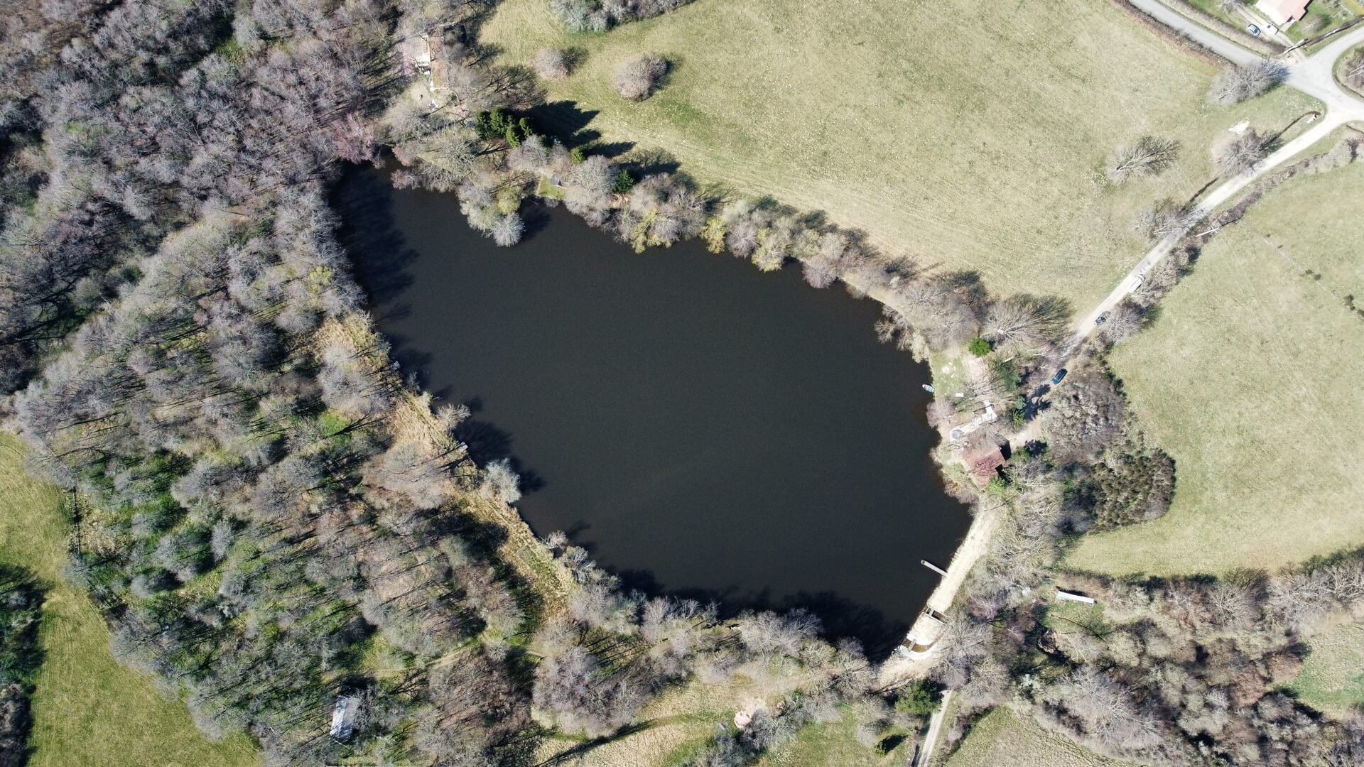 Vue du domaine et de l'étang